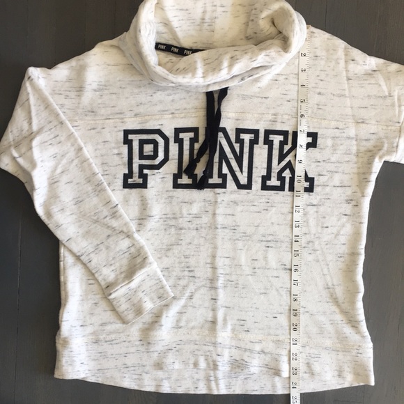 PINK Cowl Neck Pullover Sweatshirt, size Medium 🖤 - Picture 10 of 16